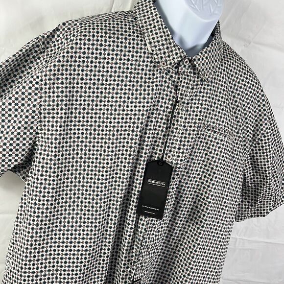 Geometrix New York men’s short sleeve button down shirt size 2XL NEW - Picture 1 of 9